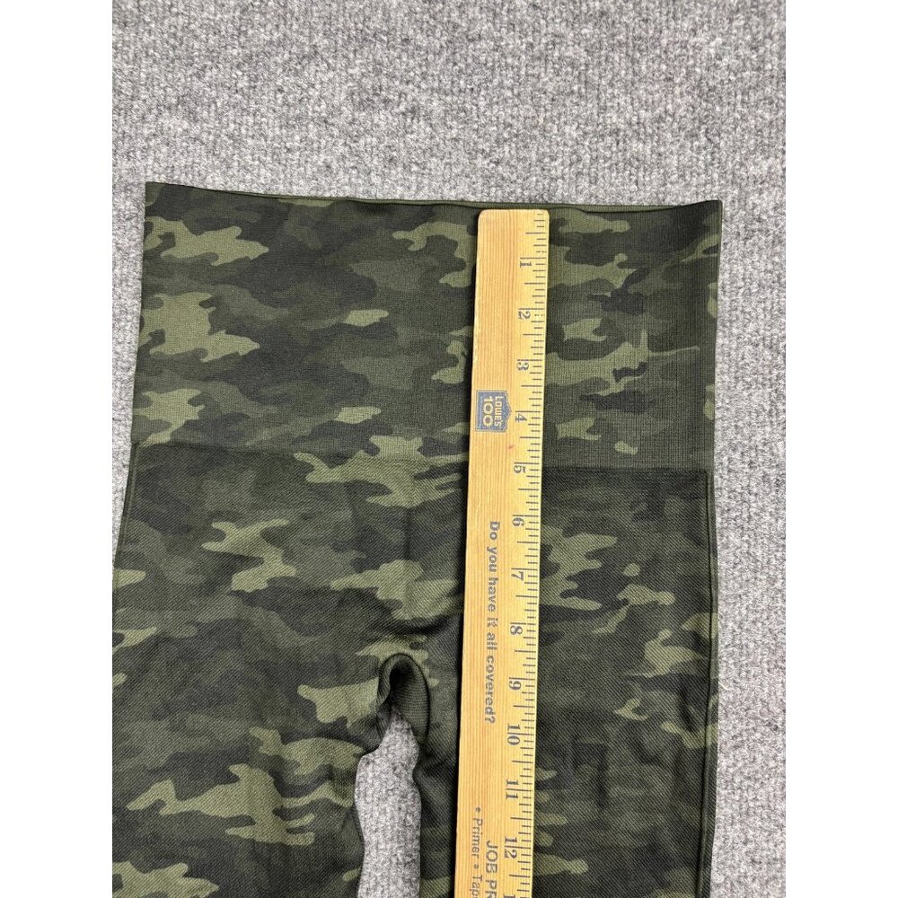 Spanx Leggings Womens‎ Small Green Camo High Rise Shaping Ankle Yoga Gym Pants - Picture 4 of 6